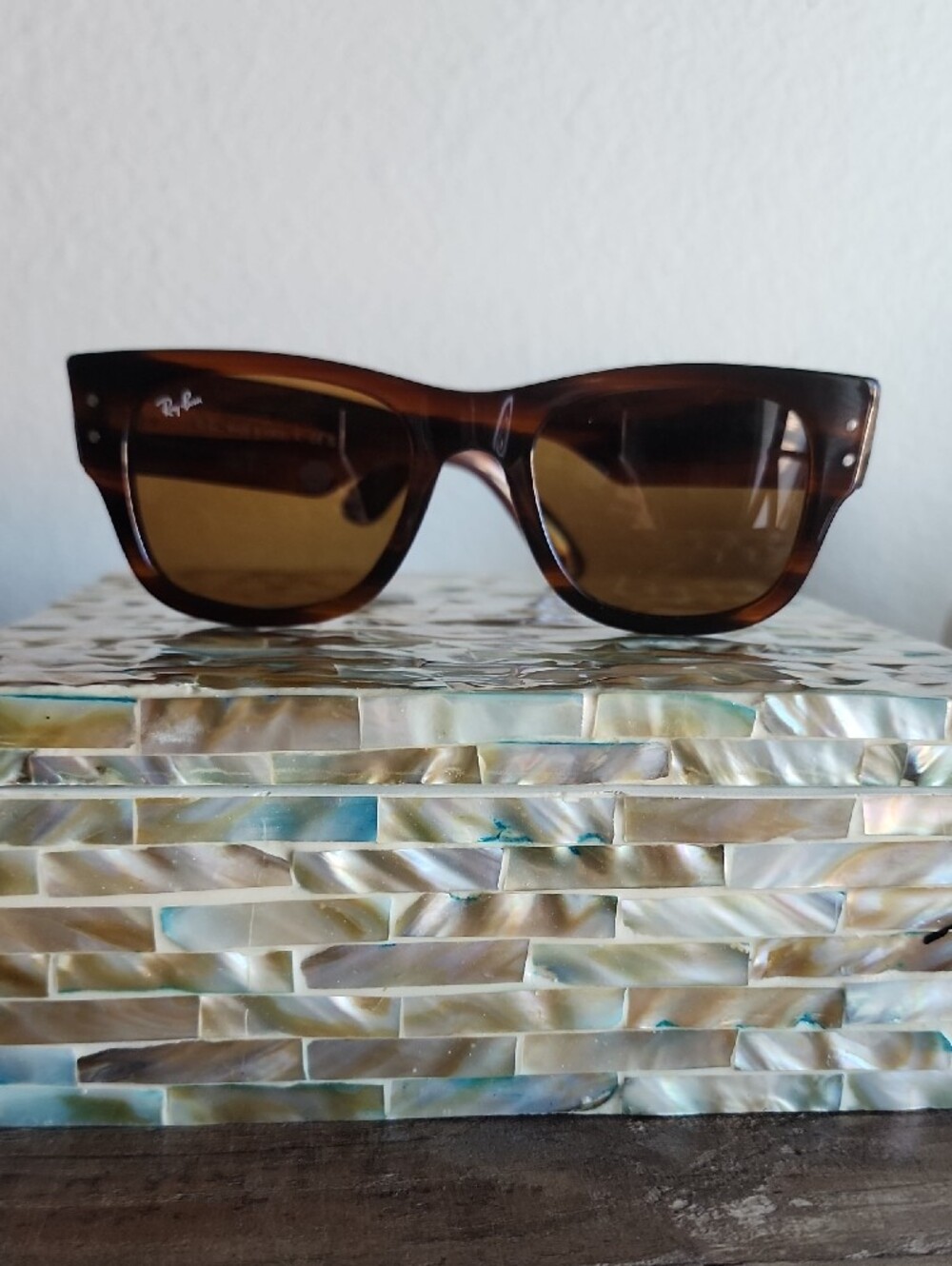 Men Brown Mega Raybans - Picture 2 of 8